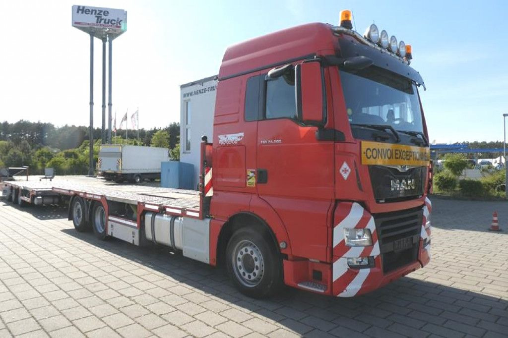 MAN TG-X 24.500 6x2-4 LL-U Pritsche Maschinentranspo - Camion plateau: photos 2 MAN TG-X 24.500 6x2-4 LL-U Pritsche Maschinentranspo - Camion plateau: photos 2