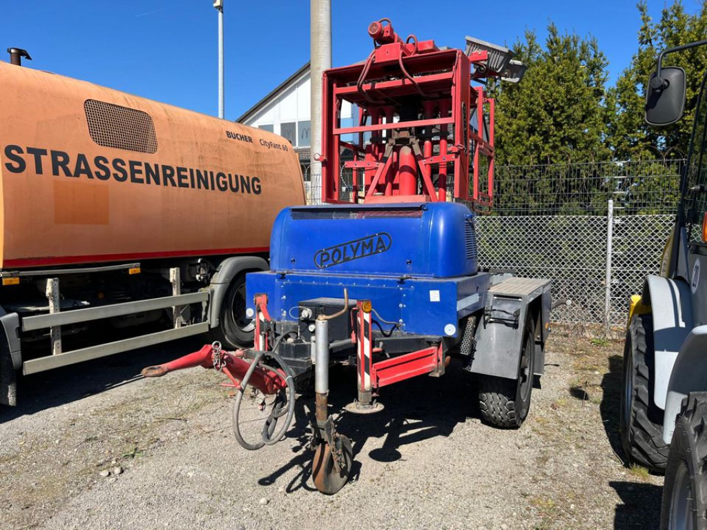 Polyma Geräteanhänger PL 16-9 Spezialanhänger Lichtmast - Remorque plateau: photos 1 Polyma Geräteanhänger PL 16-9 Spezialanhänger Lichtmast - Remorque plateau: photos 1