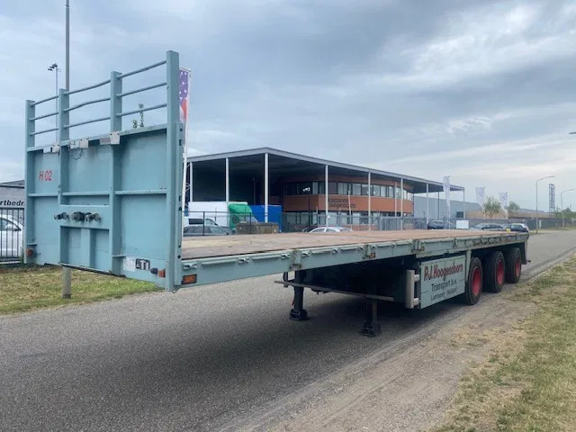 Floor open oplegger 3 asser uitschuifbaar, 2 x stuur, 1 x liftas - Semi-remorque plateau: photos 1 Floor open oplegger 3 asser uitschuifbaar, 2 x stuur, 1 x liftas - Semi-remorque plateau: photos 1