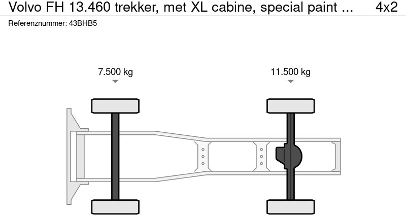 Crédit-bail de Volvo FH 13.460 trekker, met XL cabine, special paint en incl parc cool, fridge, Volvo FH 13.460 trekker, met XL cabine, special paint en incl parc cool, fridge,: photos 13