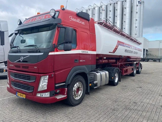 Volvo FM410 met Wijnveen silo oplegger 24 tonner - Semi-remorque citerne: photos 1 Volvo FM410 met Wijnveen silo oplegger 24 tonner - Semi-remorque citerne: photos 1